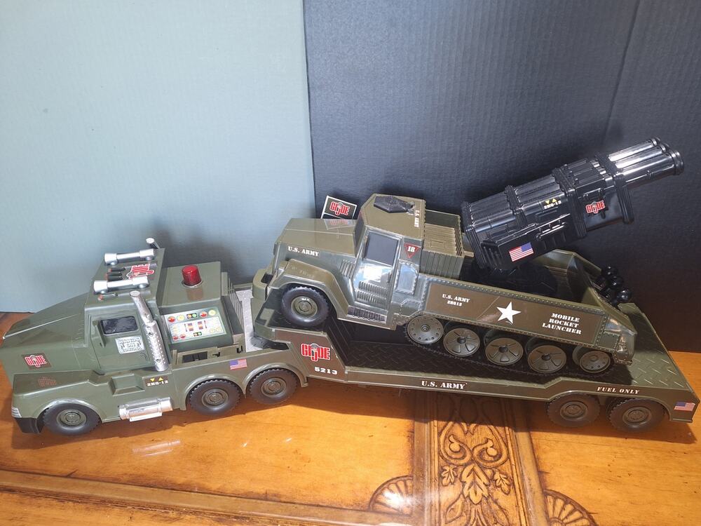 GI Joe Mobile Rocket Launcher Transport Truck 5213 Tested Working Hasbro Sunrise